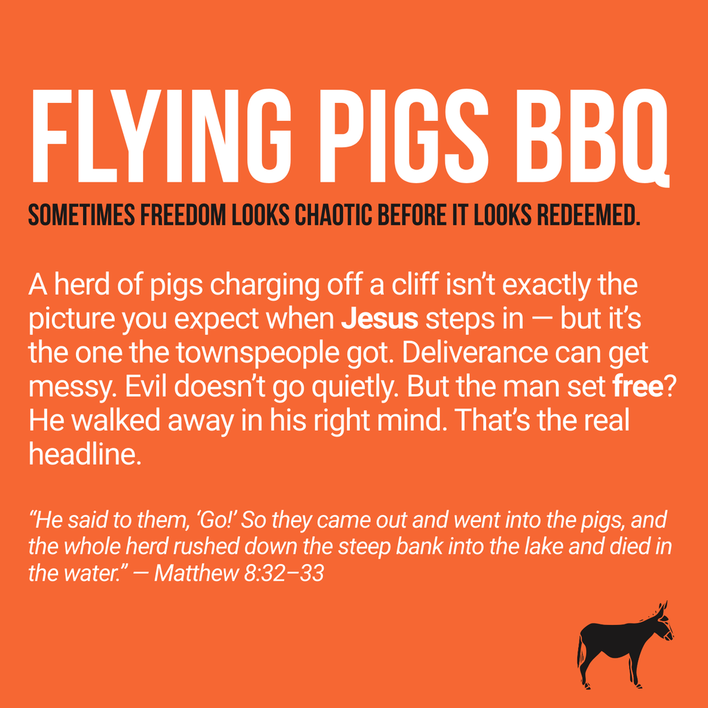 Flying Pigs BBQ - Unisex Lightweight Tee