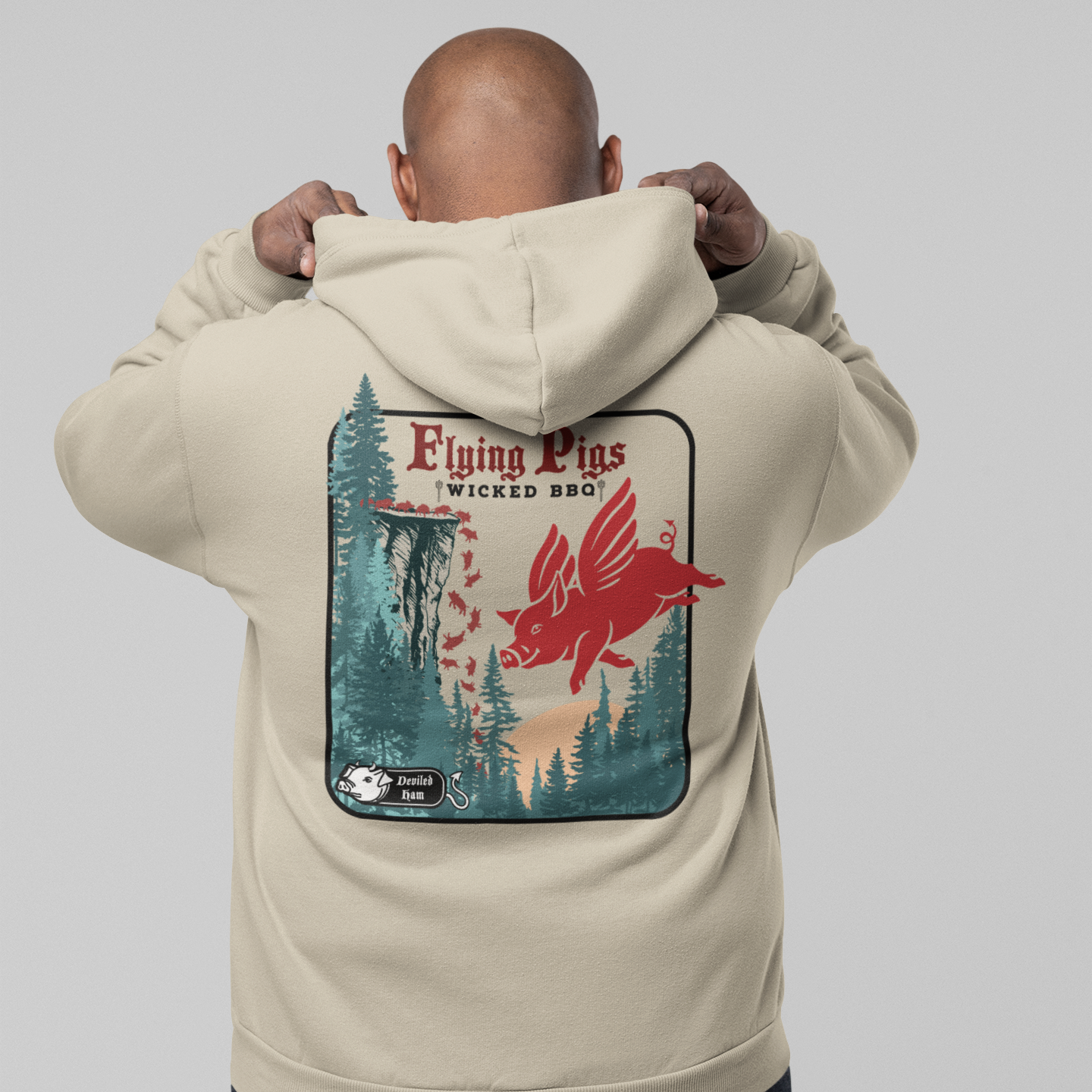 Flying Pigs BBQ - Unisex Midweight Hoodie